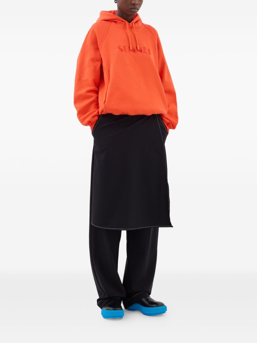 logo-text hoodie - 2