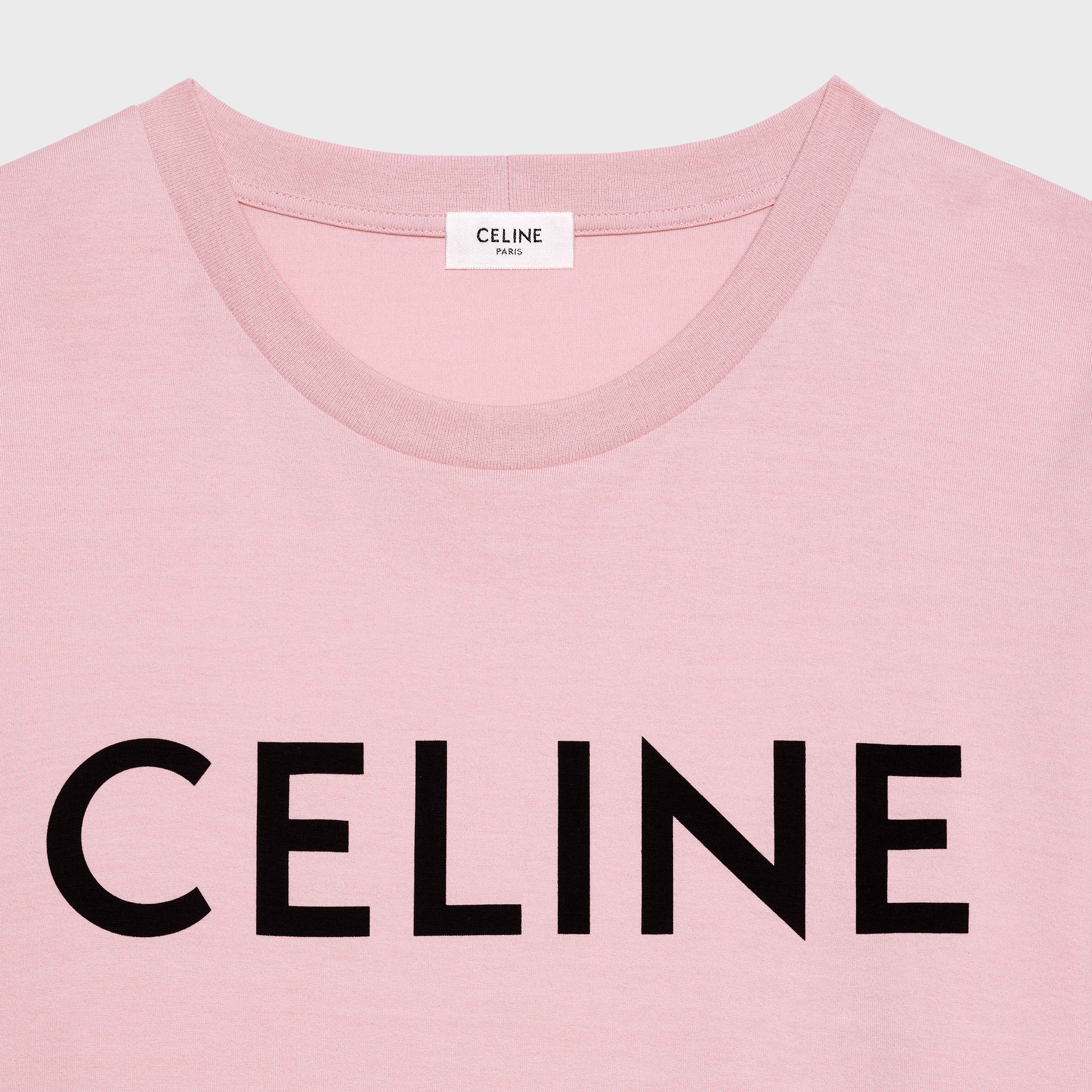 CELINE LOOSE UNISEX COTTON JERSEY T-SHIRT - 3