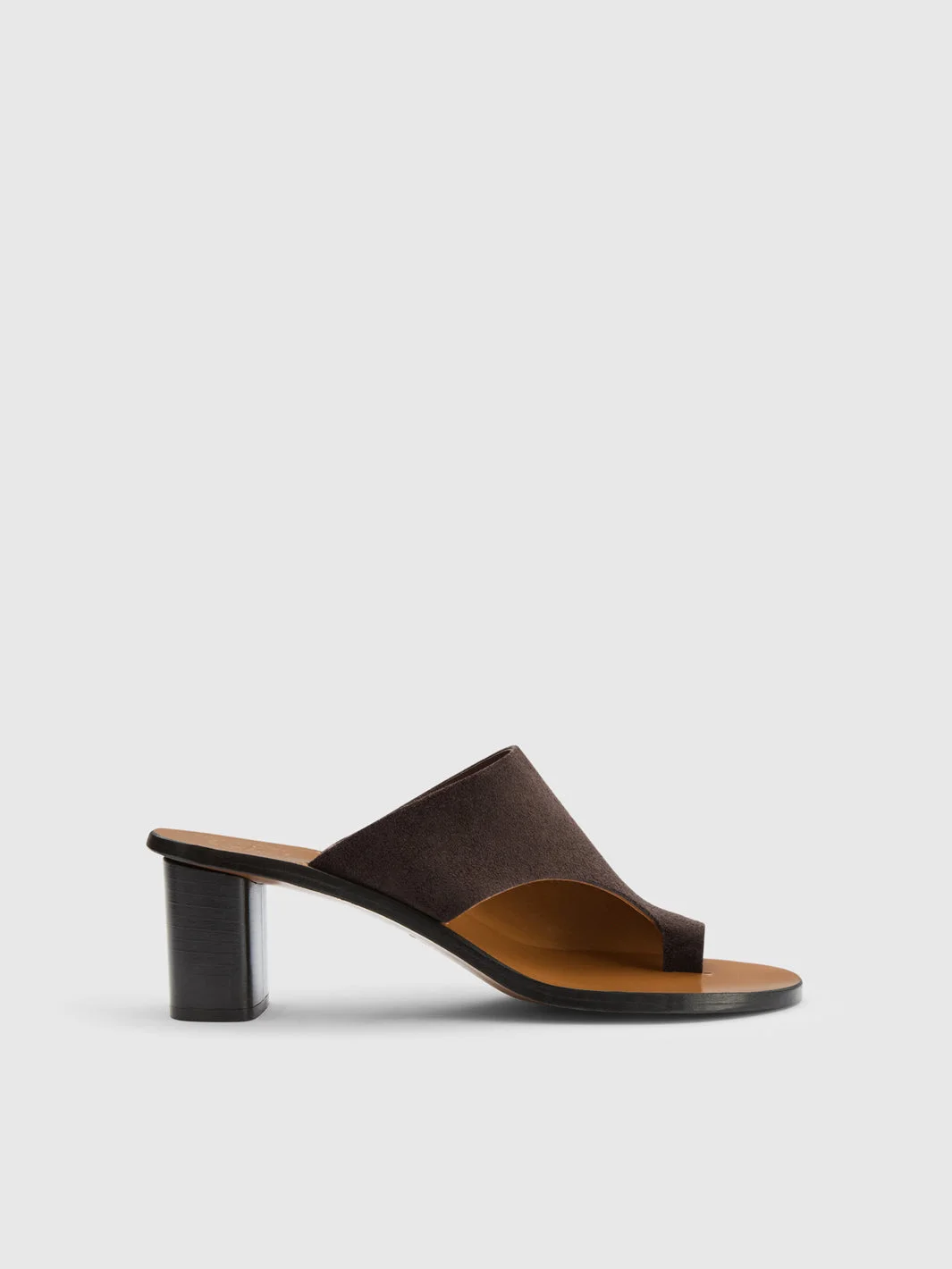 Rosate Walnut Suede Cutout heeled sandals - 1