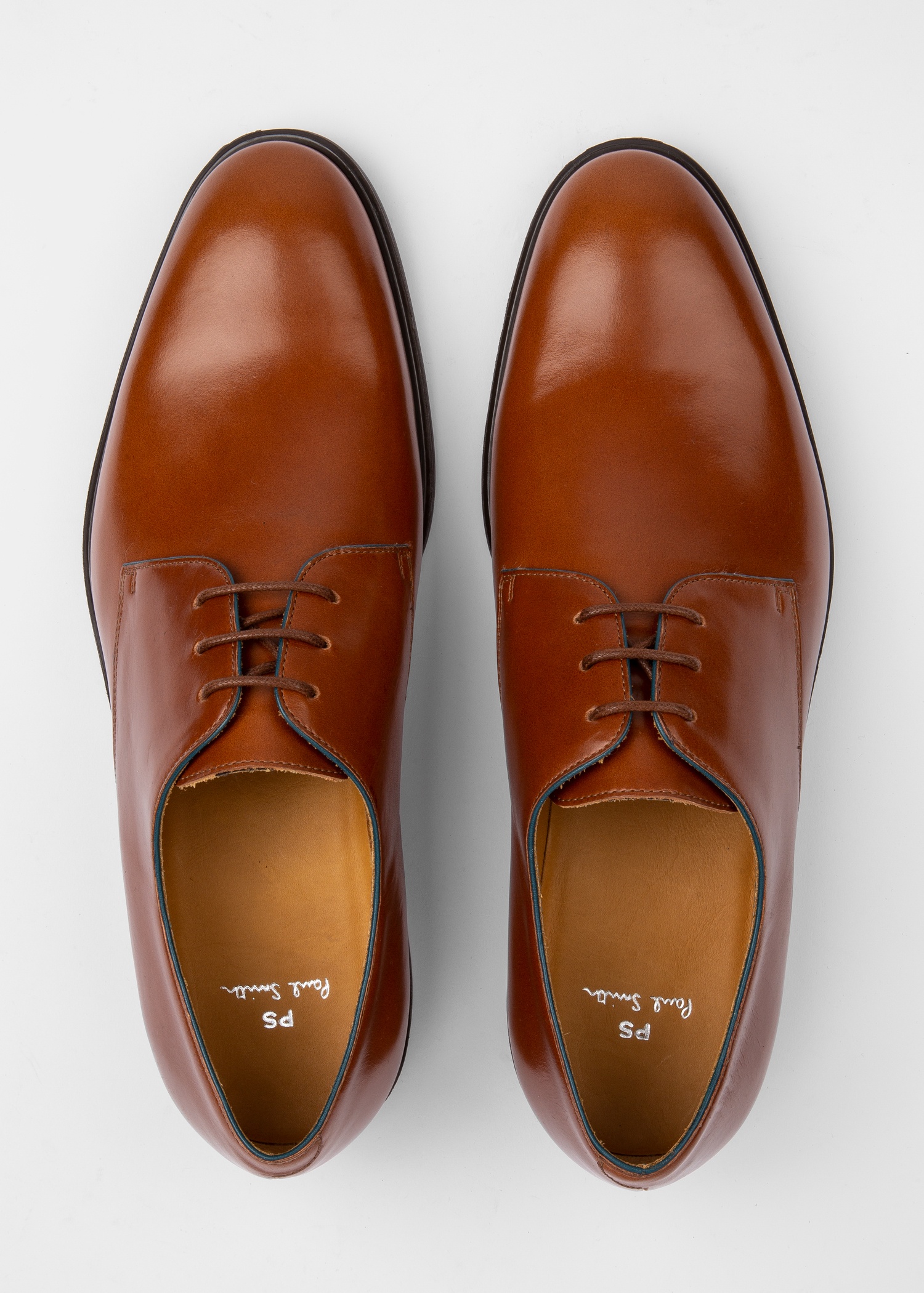 Tan Leather 'Bayard' Derby Shoes - 3