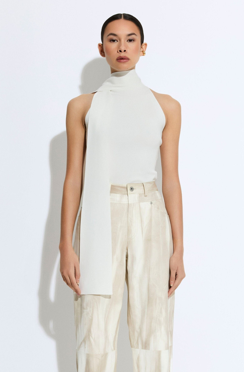 LAPOINTE Matte Viscose Halterneck Top outlook