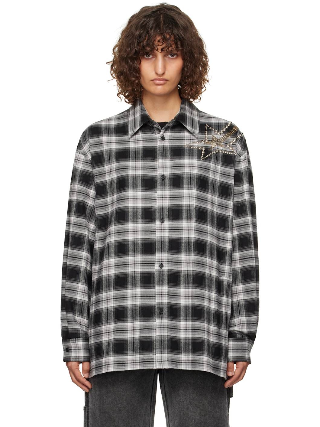 Black Meteor Check Shirt - 1