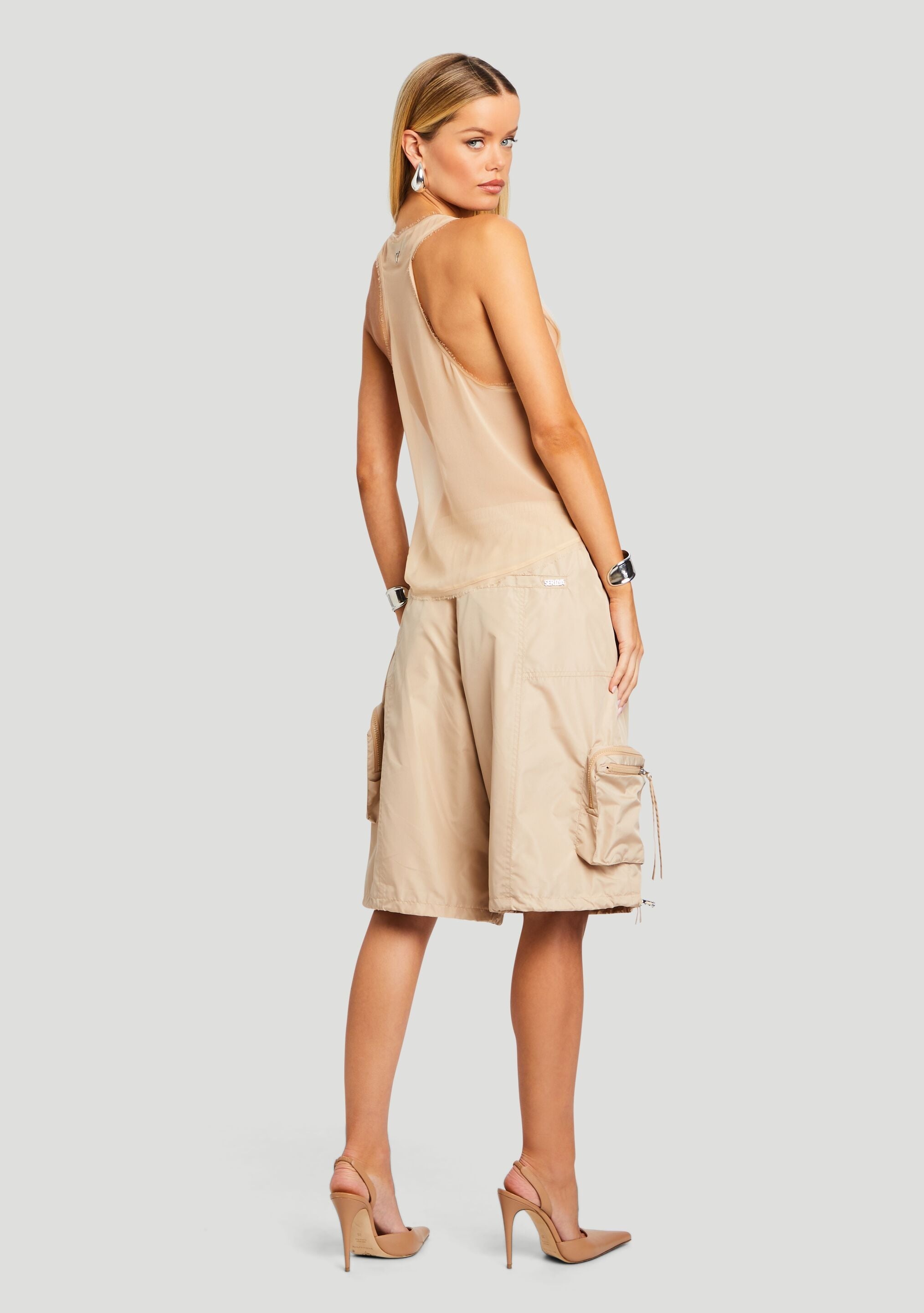 ALBA RUCHED CARGO SHORT - 4