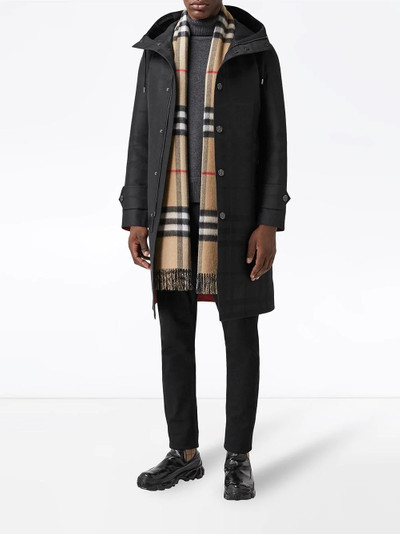 Burberry reversible check cashmere scarf outlook