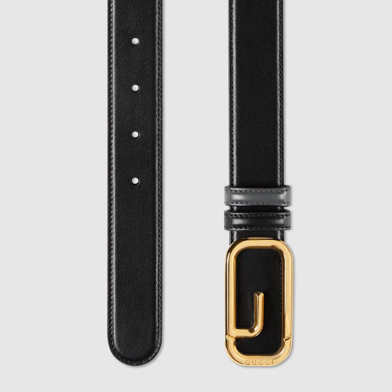 GUCCI Reversible belt with square G buckle outlook