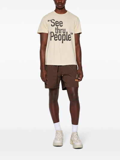 GALLERY DEPT. text-print cotton T-shirt outlook