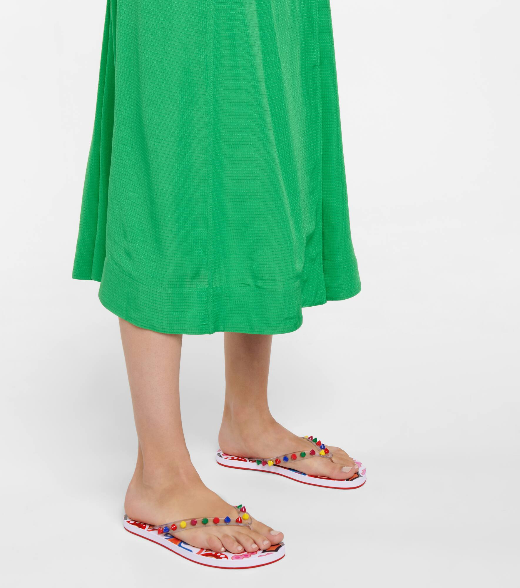 Loubi Flip Spikes thong sandals - 4