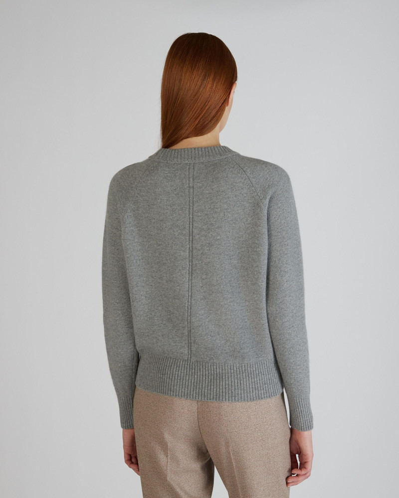 Regular fit crewneck sweater in wool and Angora 3