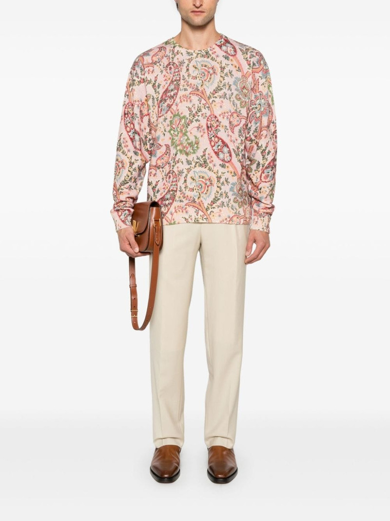 Etro paisley-print sweater outlook