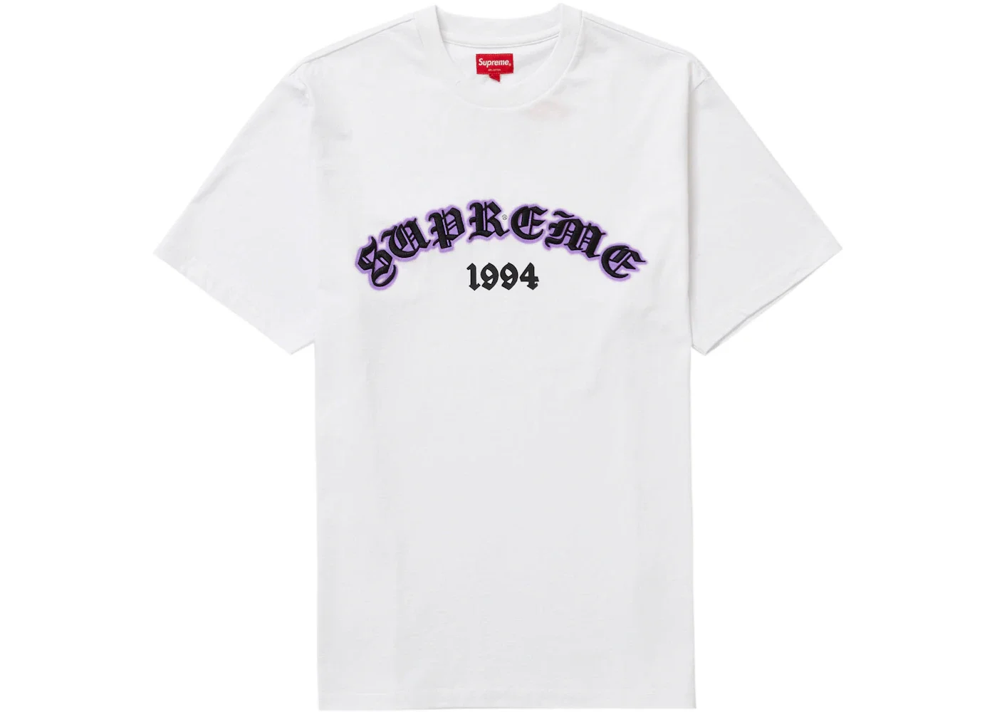 Supreme Old English Glow S/S Top White - 1