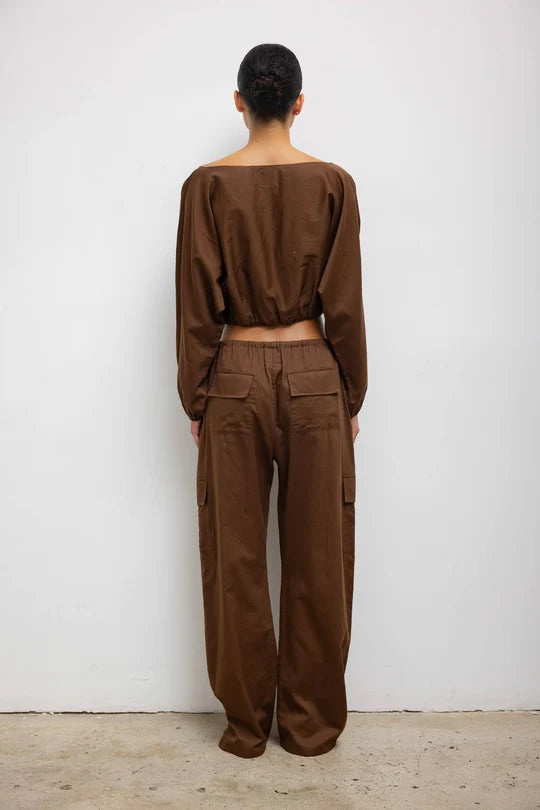 Yoko Long Sleeve Blouson Top - 4