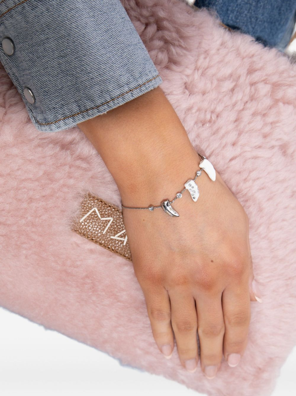 crystal-embellished charm bracelet - 2