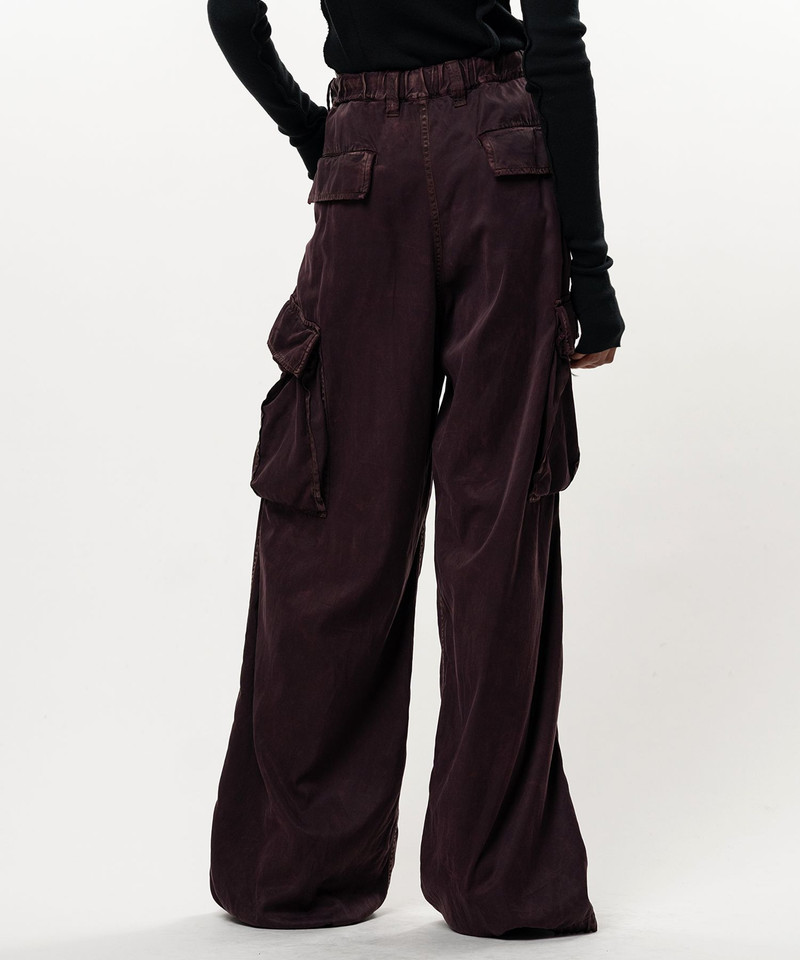 Satin Cargo Pants 12