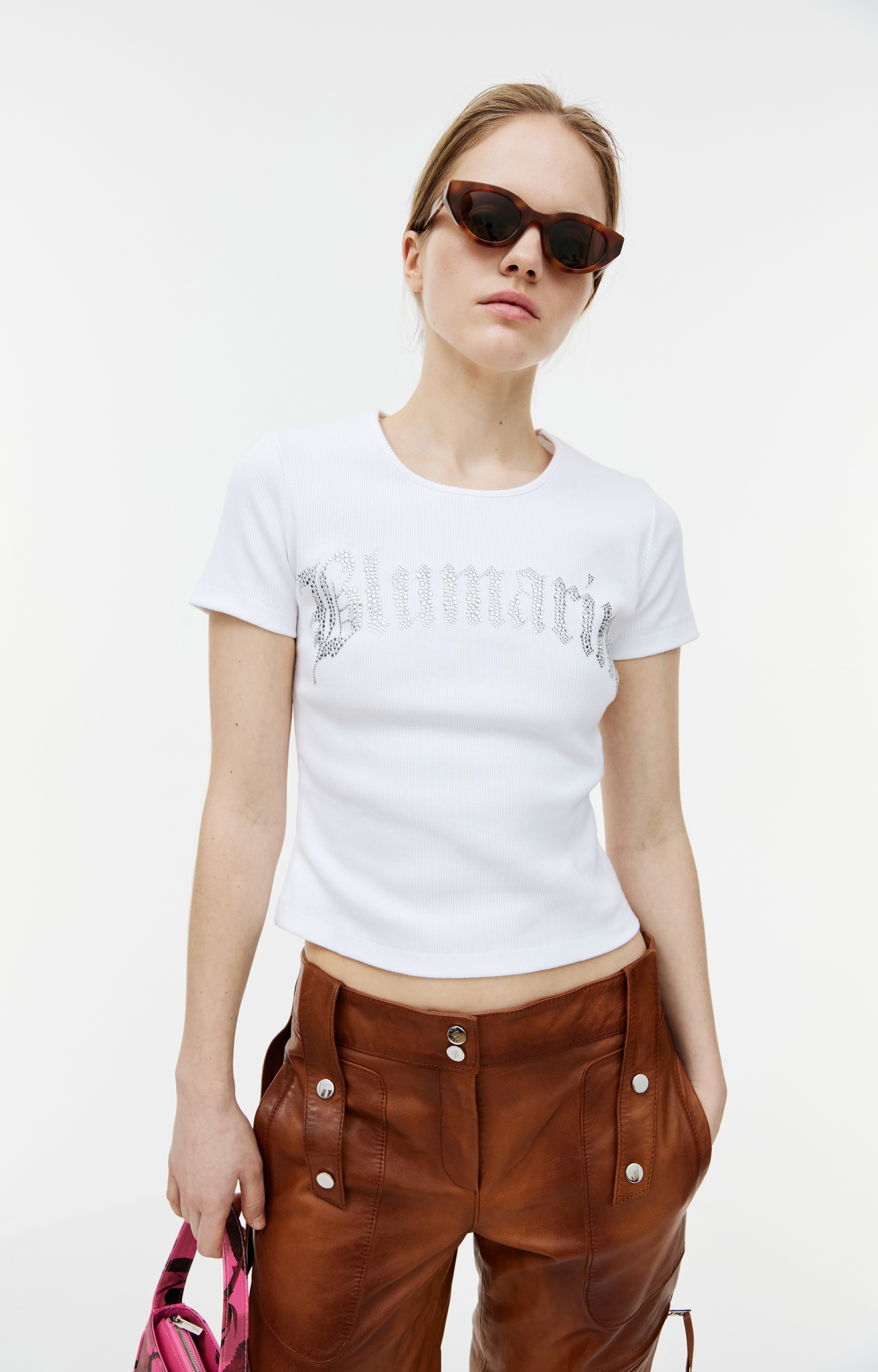 WHITE CRYSTAL-СUT T-SHIRT - 4