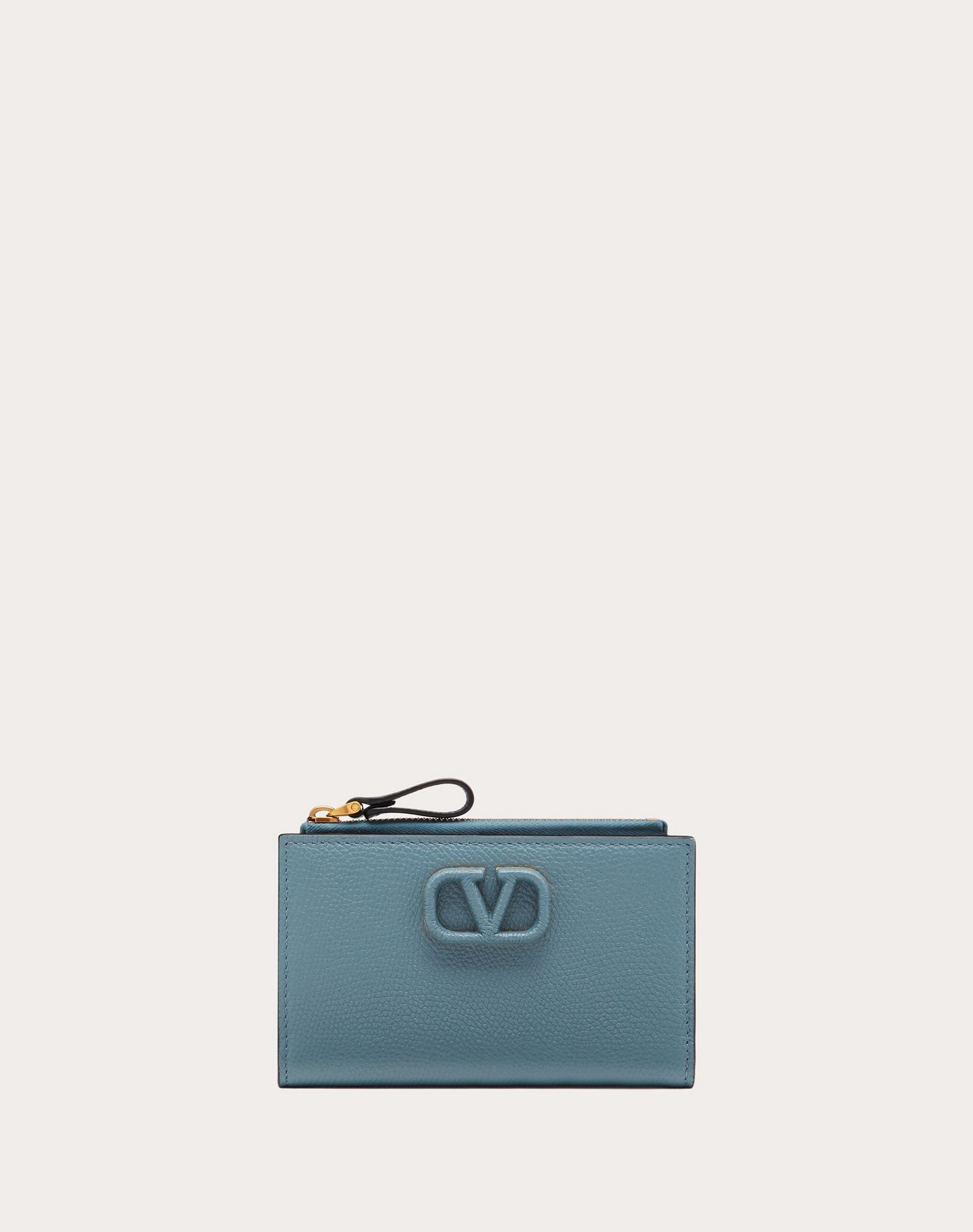 VSLING GRAINY CALFSKIN CARDHOLDER WITH ZIPPER - 1