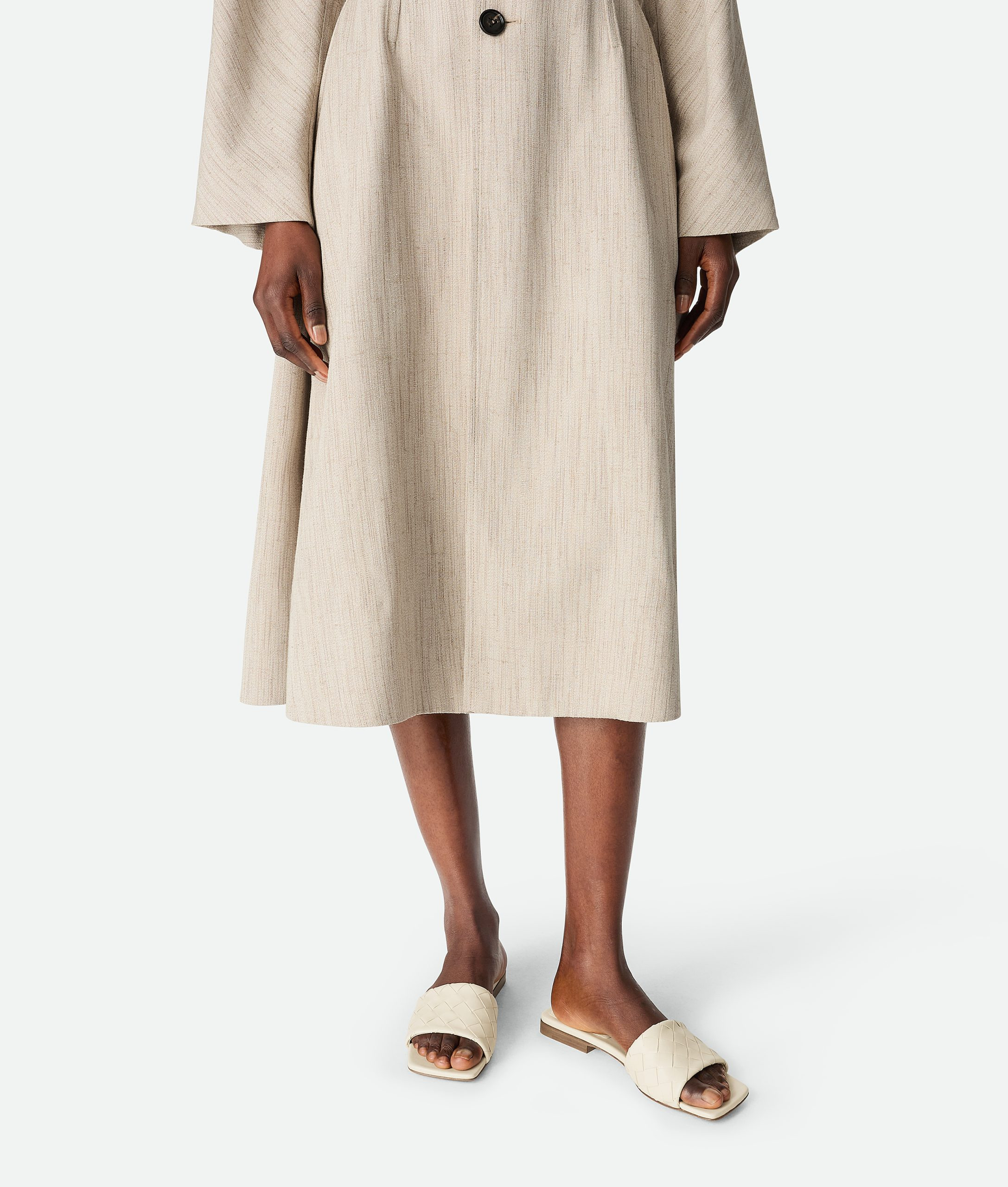 Bottega Veneta – Parco Flat Mule – Sea Salt - 2