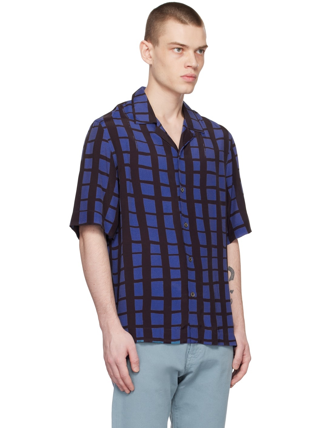 Blue & Black Check Shirt - 2