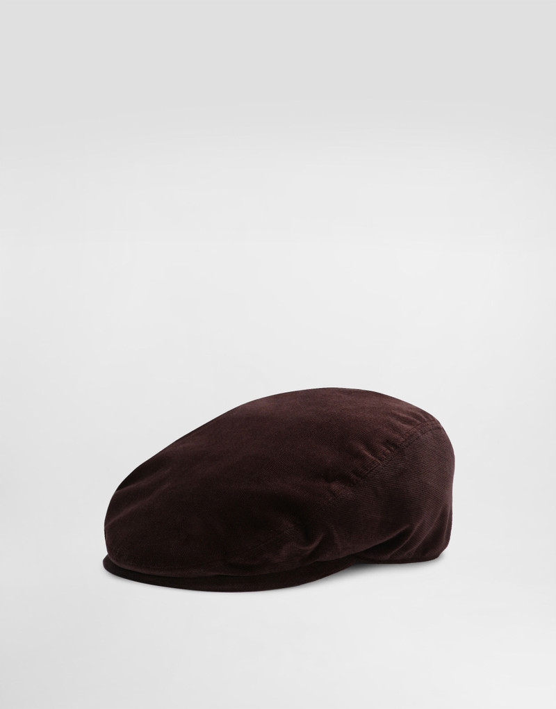 Velvet flat cap 1
