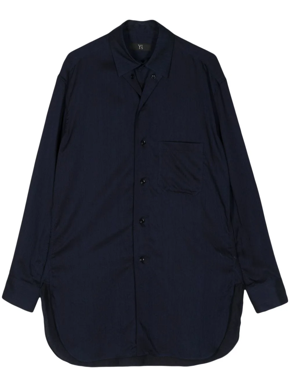 cut-out twill shirt - 1