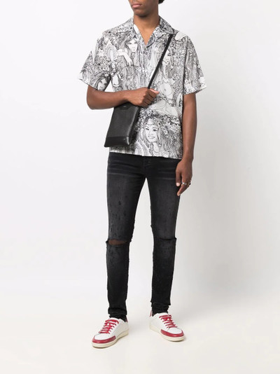 AMIRI motif-print cotton shirt outlook