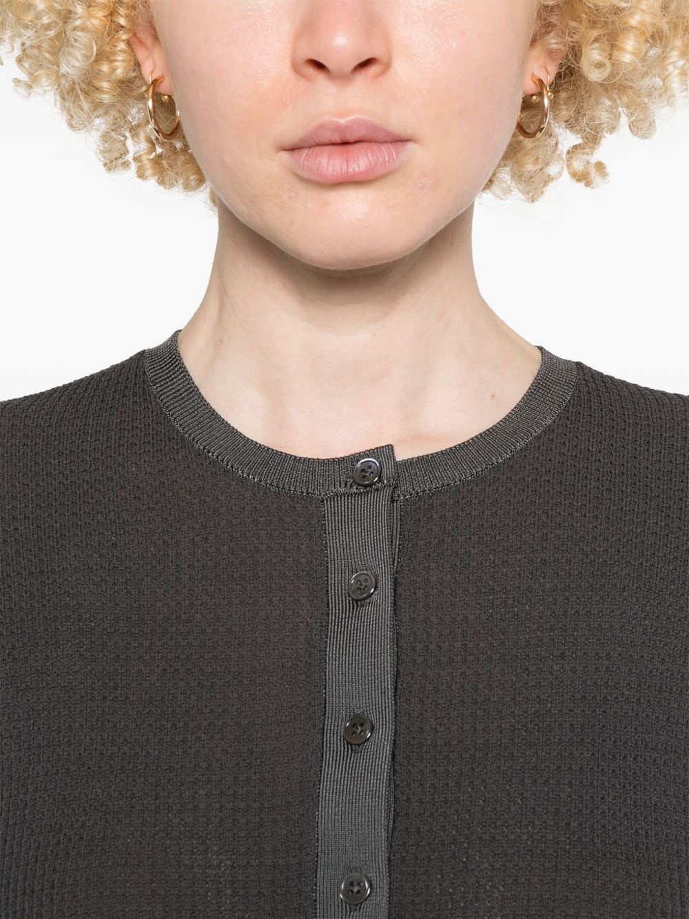 waffle-knit sweater - 5