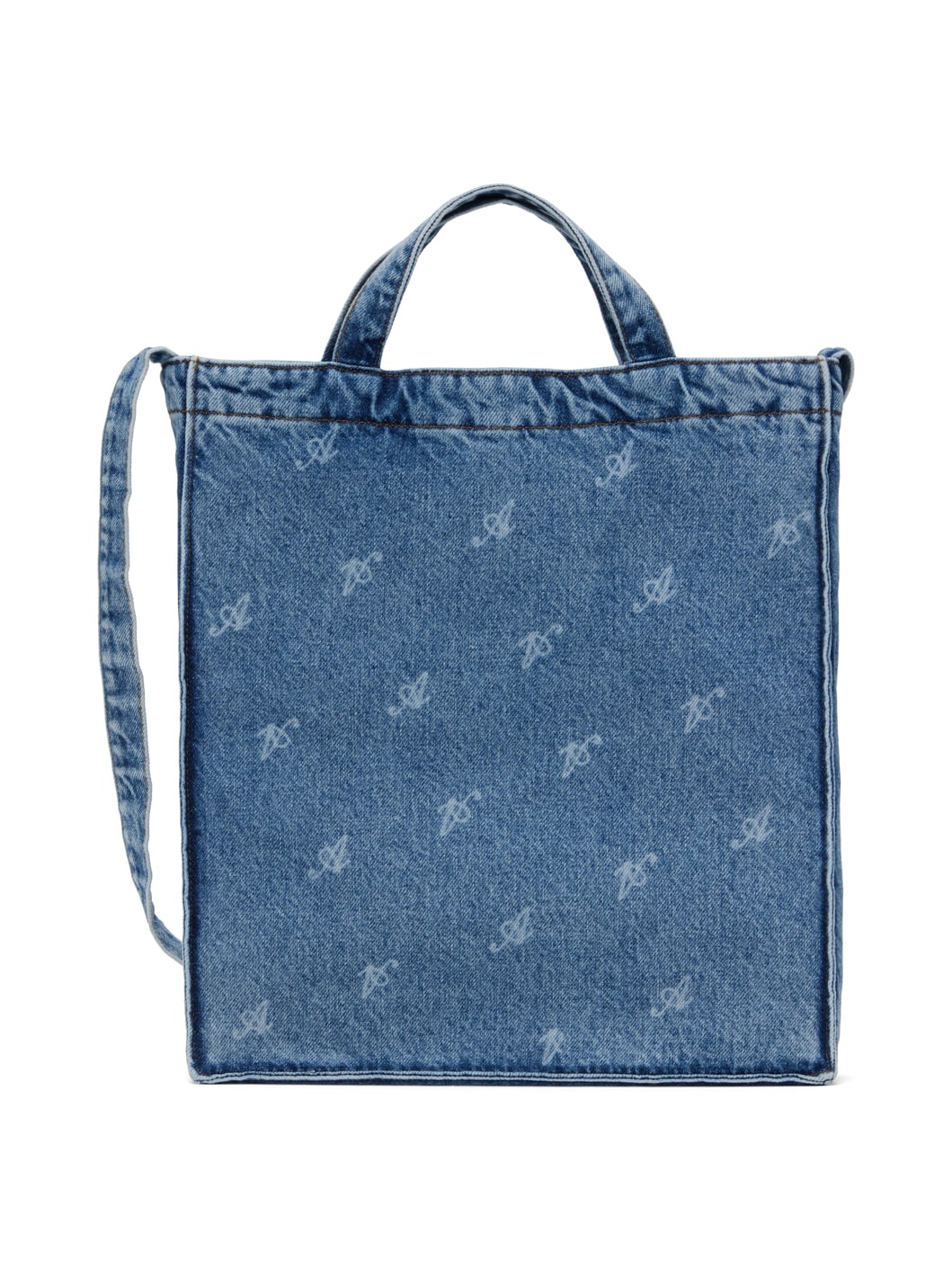 Blue Dune Script A Denim Tote - 1