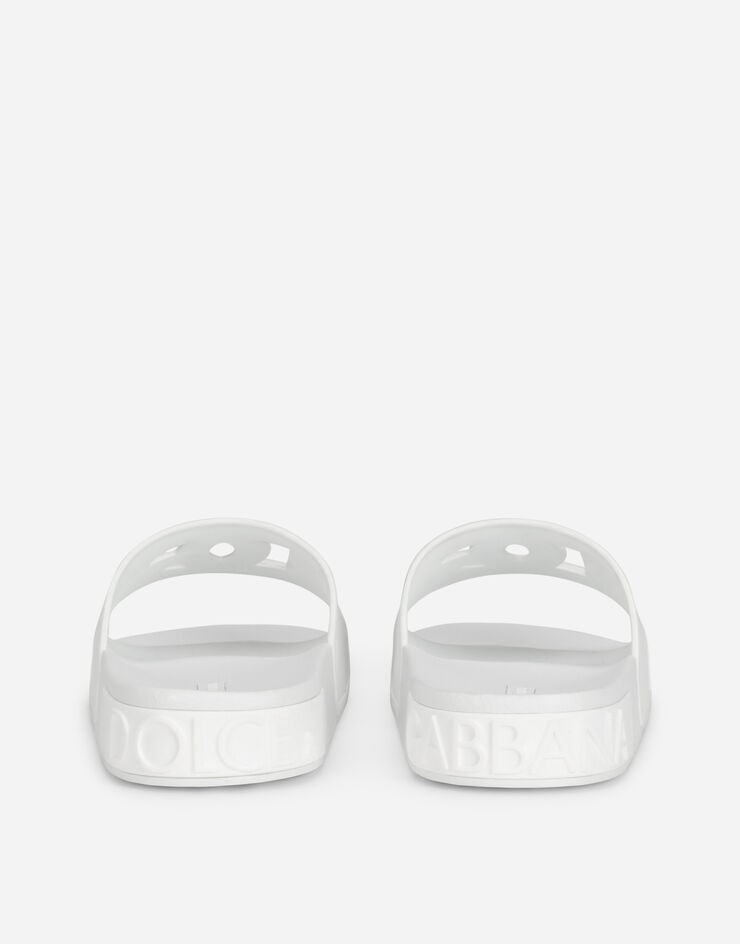 Rubber beachwear sliders with DG logo - 3