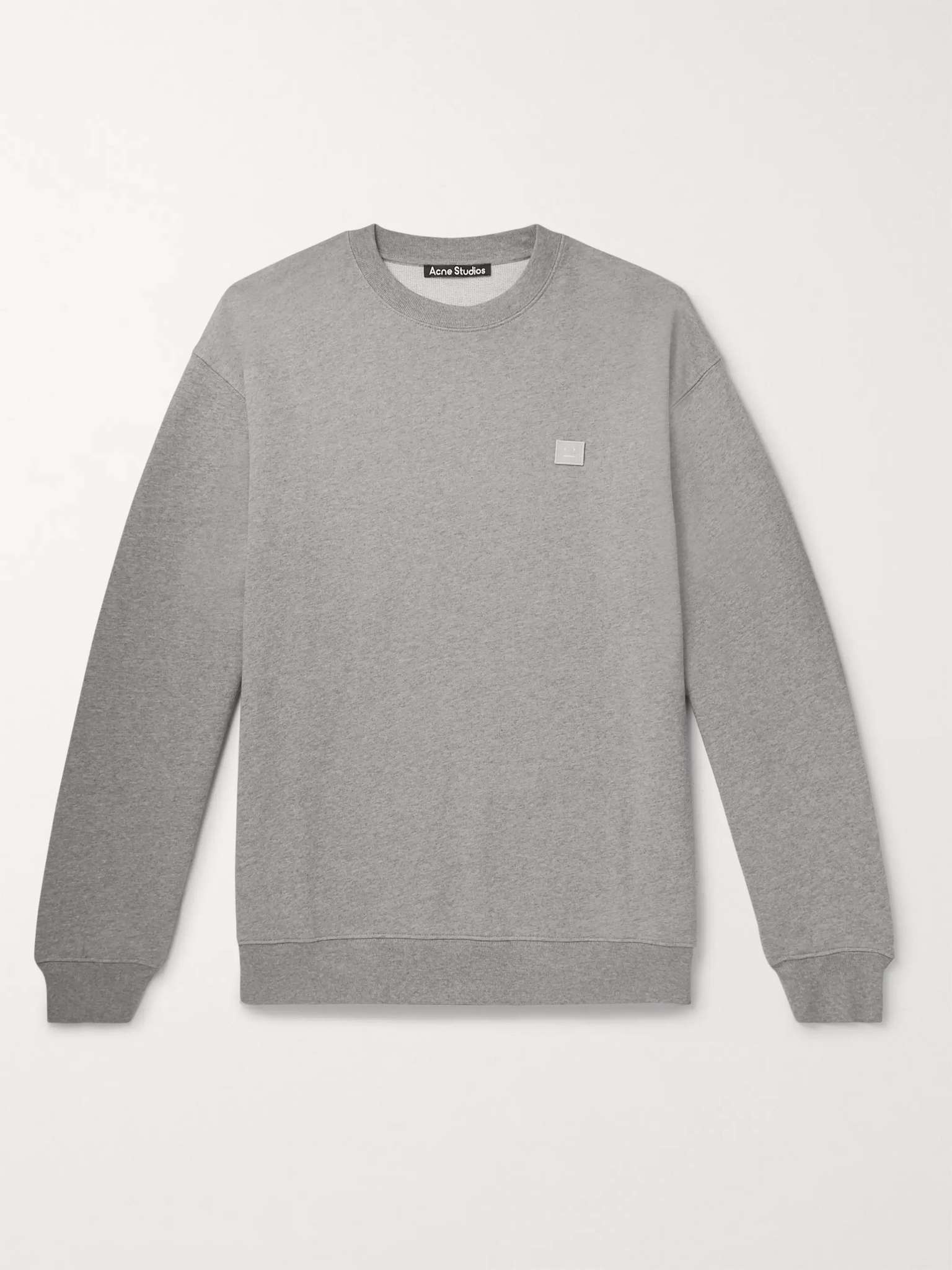 Forba Logo-Appliquéd Mélange Loopback Cotton-Jersey Sweatshirt - 1