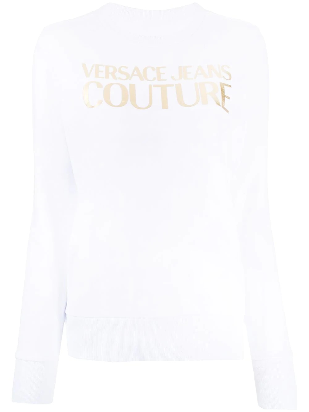 logo-print cotton sweatshirt - 1