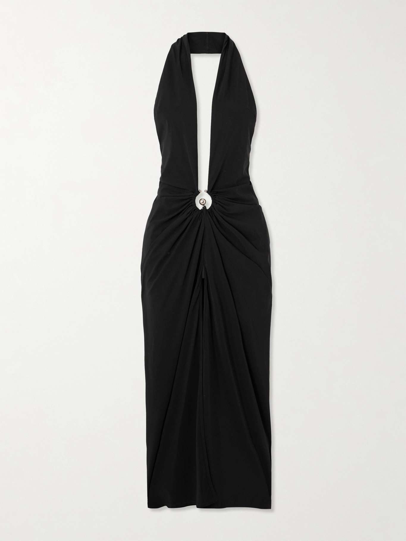 CHRISTOPHER ESBER Pierced Orbit halterneck stretch-jersey