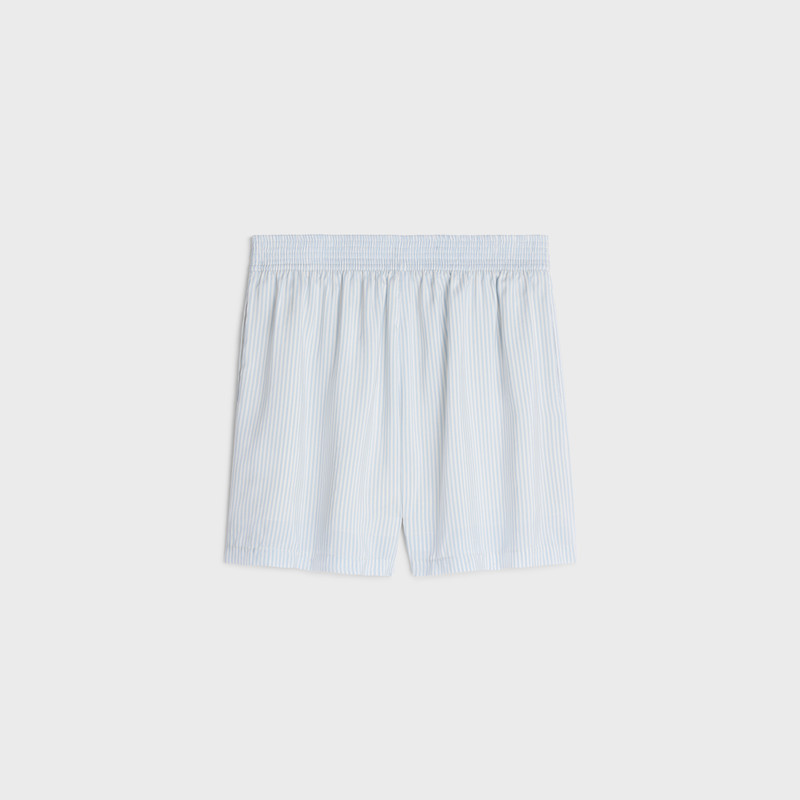 CELINE pyjama shorts in striped silk outlook