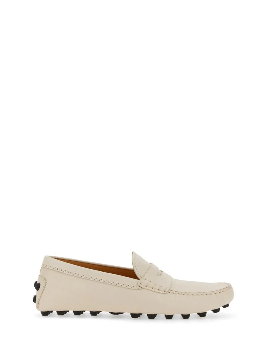 TOD'S RUBBERIZED MOCCASIN LOAFERS - 1