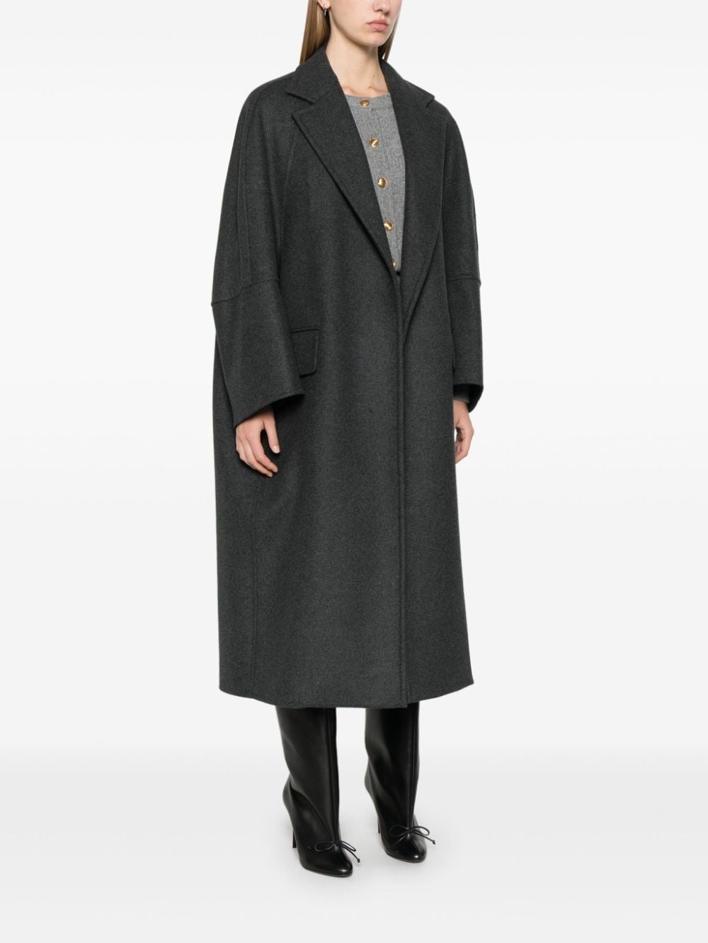 virgin wool-blend  coat - 3