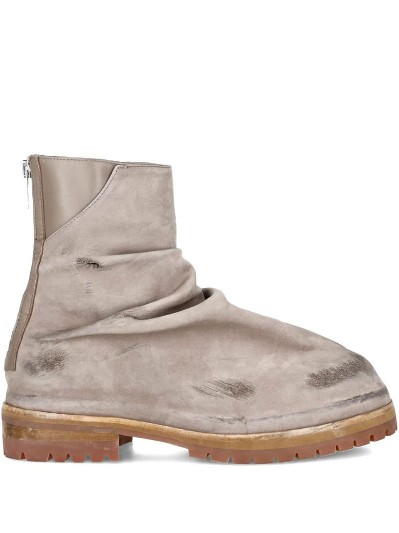 distressed leather boots 1