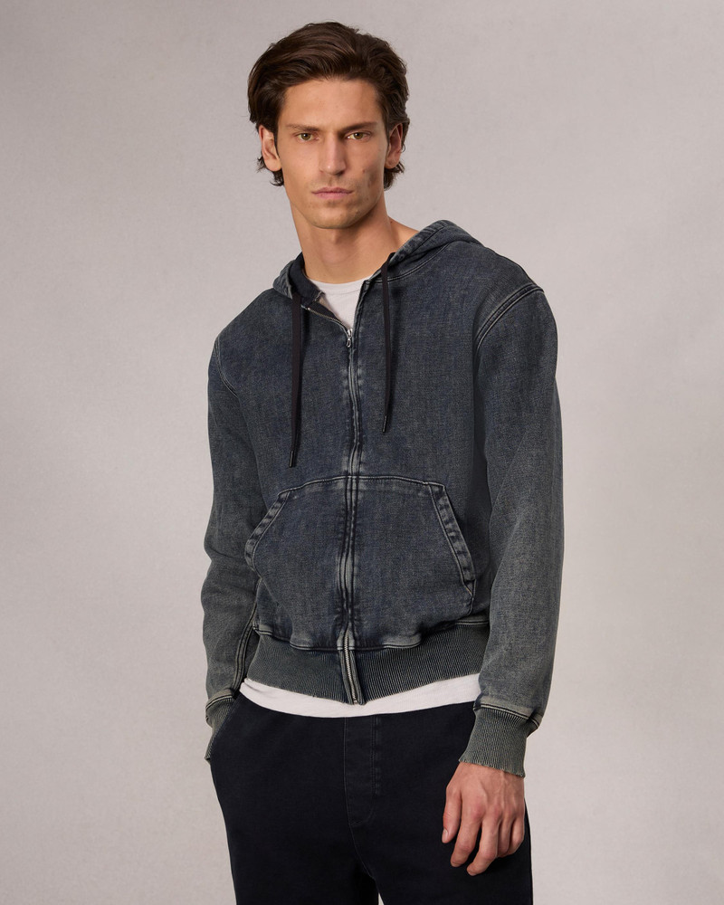 rbSTRIDE Denim Zip Hoodie 2