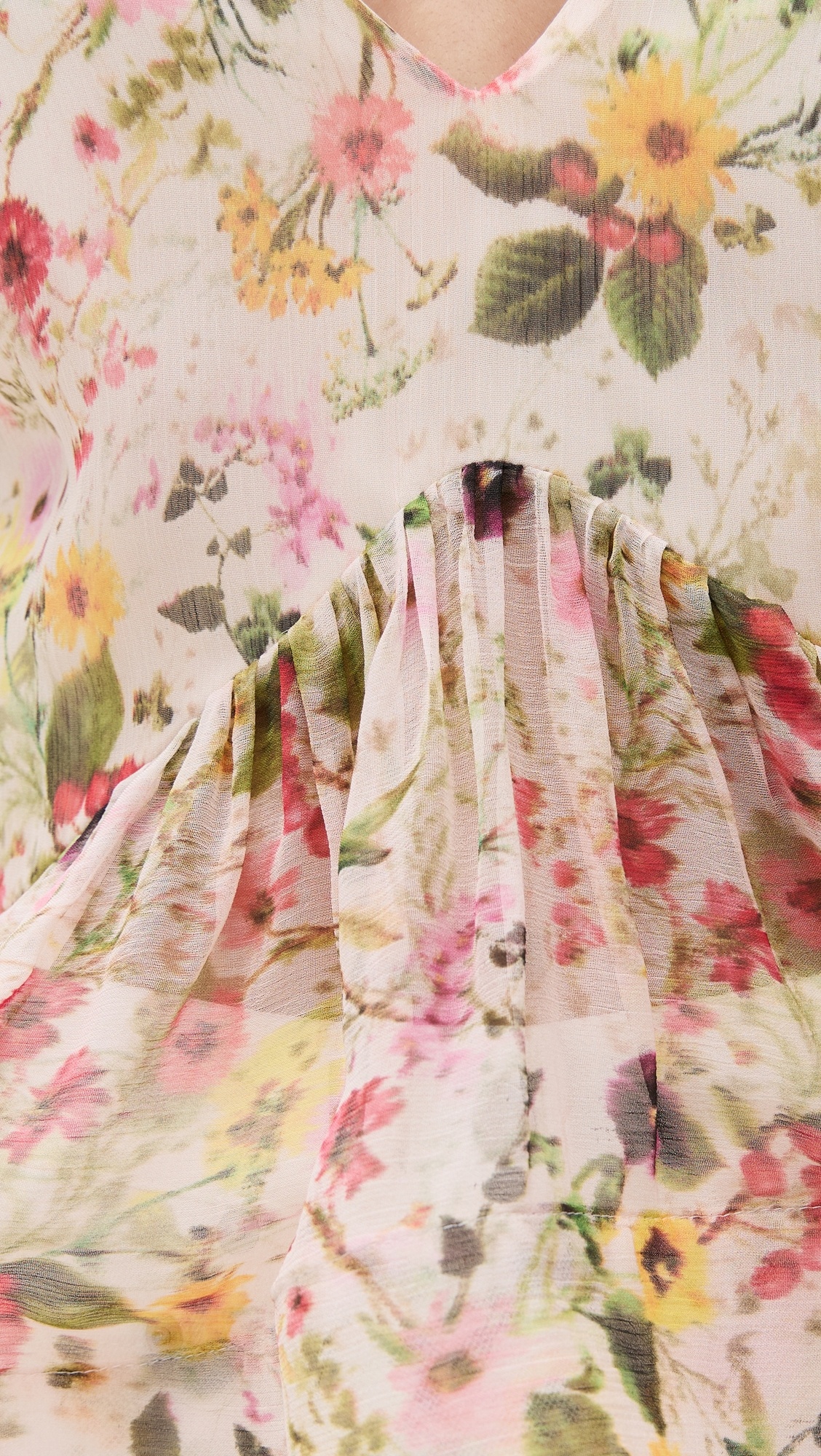 Printed Chiffon Strappy Top - 5