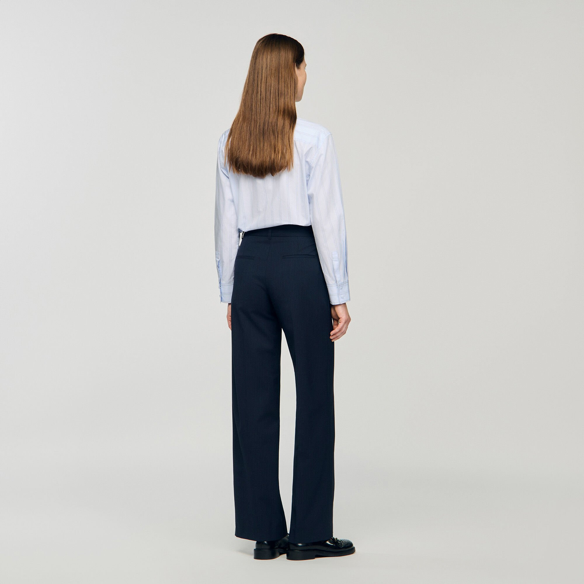CHALK-STRIPED TROUSERS - 5
