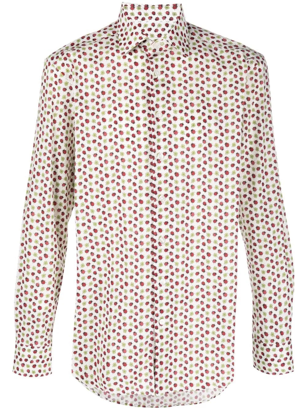 ladybug print cotton-blend shirt - 1