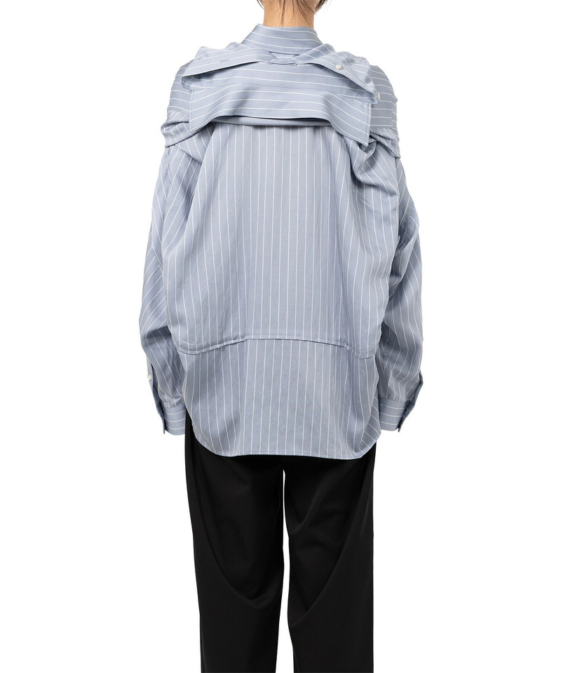 Sleeve Layered Stripe Shirt 7