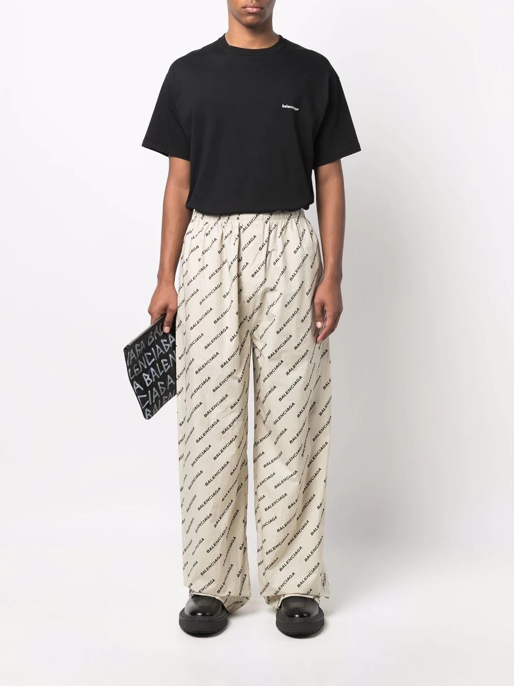 logo print pyjama trousers - 2