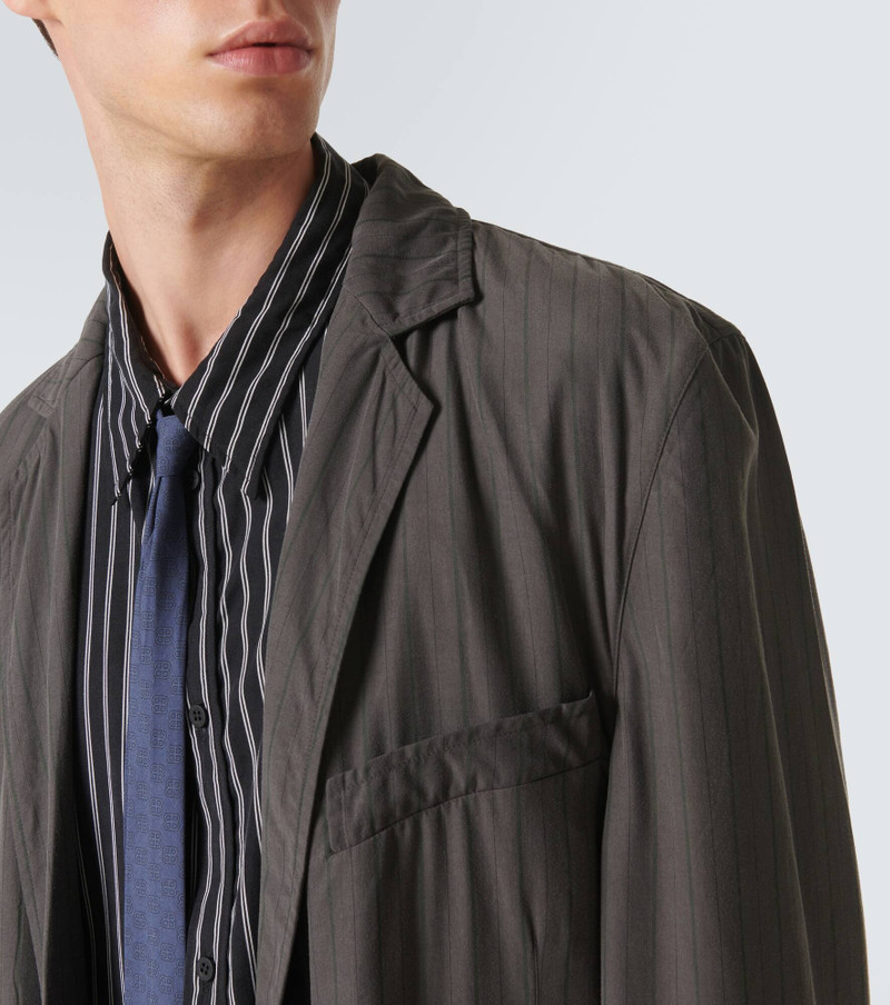 Flowing striped poplin shirt 5