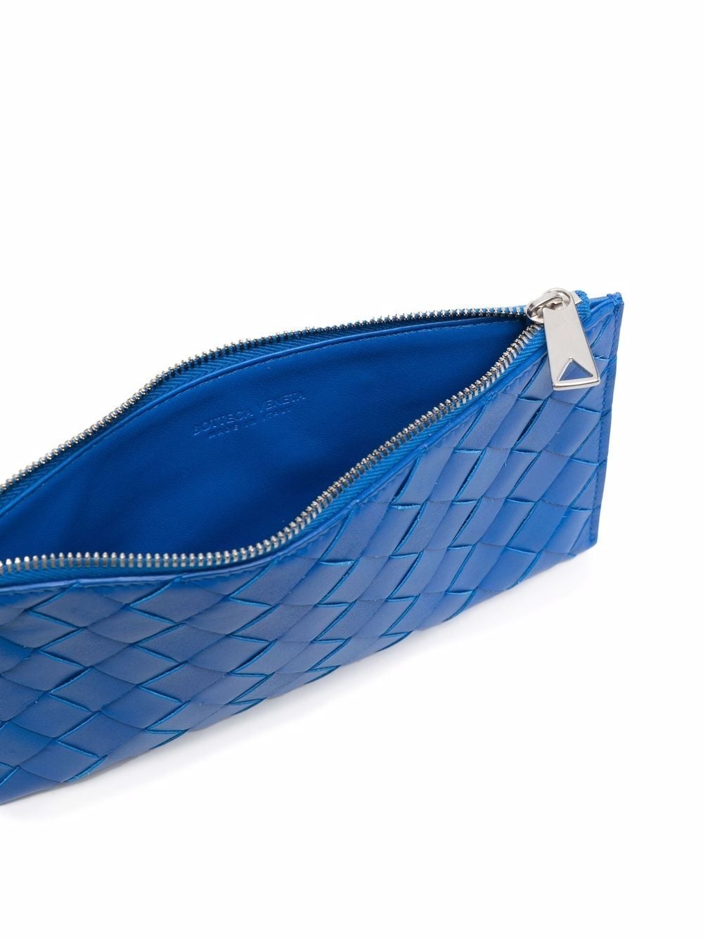 interwoven-design zip-fastening clutch bag - 4