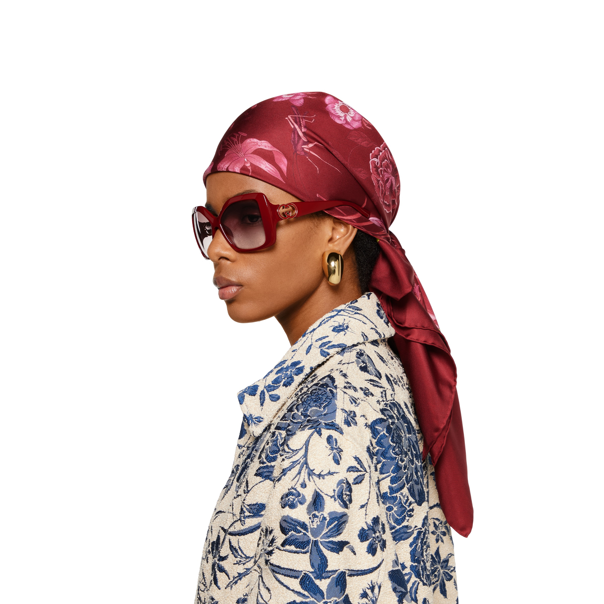 Printed silk twill carré - 3