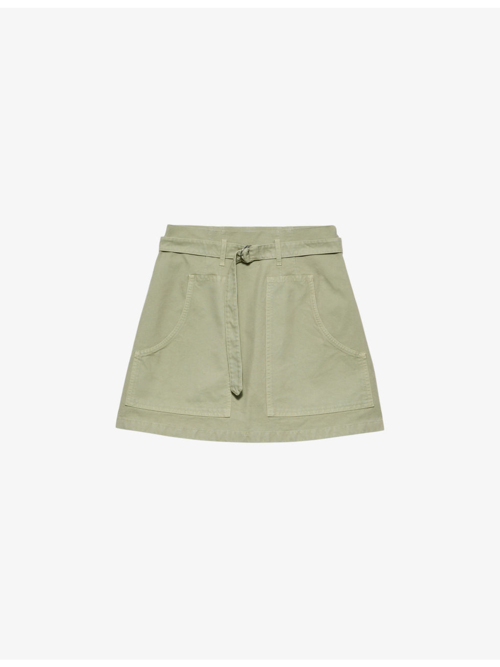 Old utility cotton-canvas mini skirt - 1