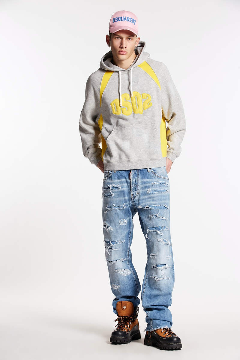 LIGHT SUPER RIPPED WASH ROADIE JEANS - 1