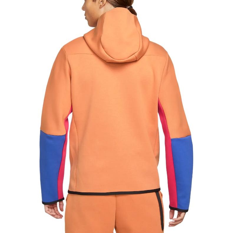 Nike color block tech fleece zipped hooded jacket 'orange' CU4490-808 - 4