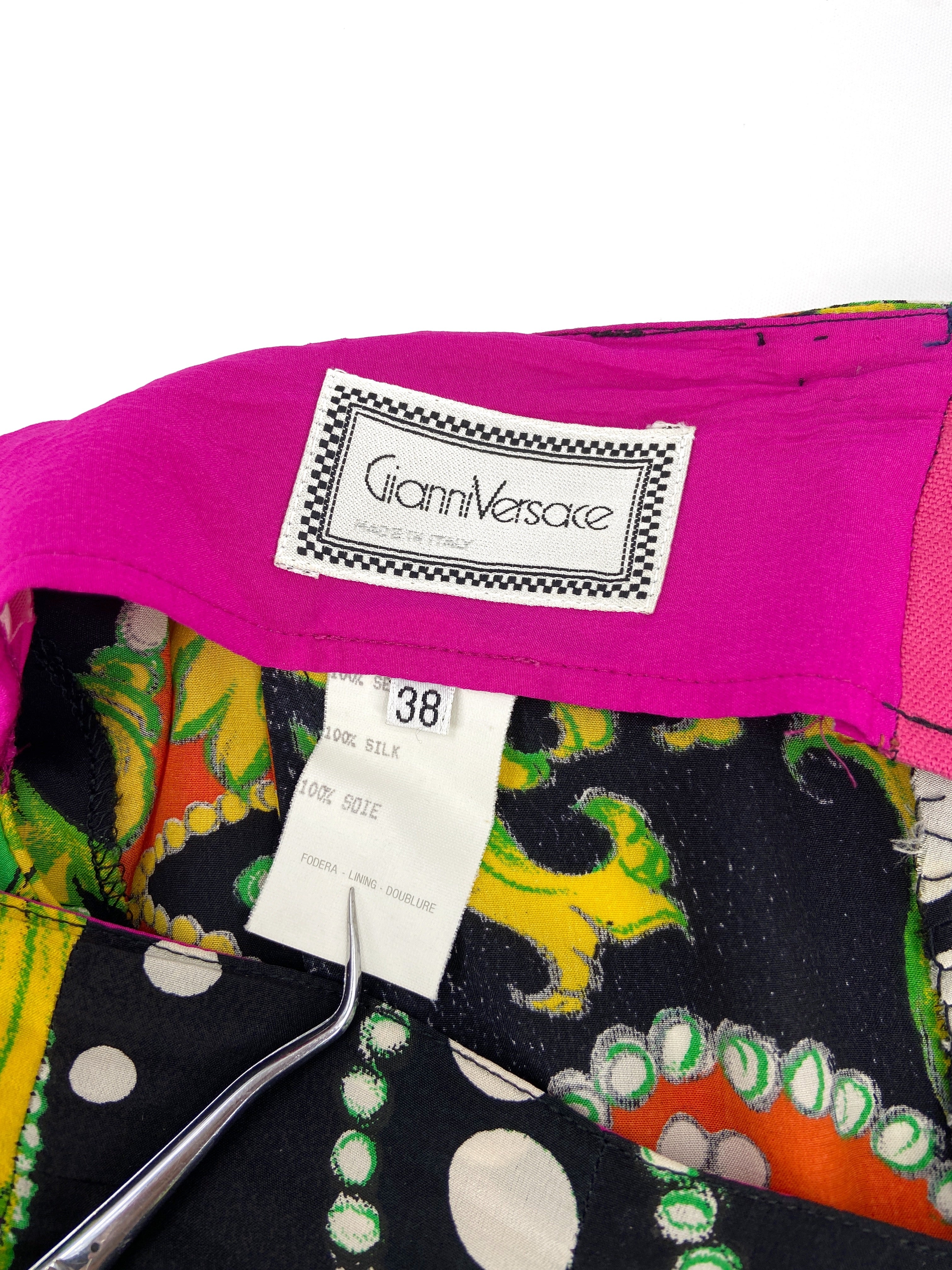 Gianni Versace Spring 1991 Abstract Baroque Draped Sarong Pant Top Ensemble 38 - 15