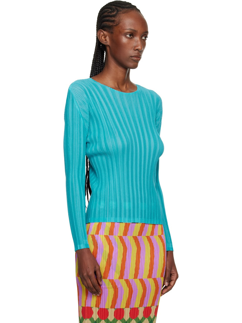 Blue Rib Pleats January T-shirt 2