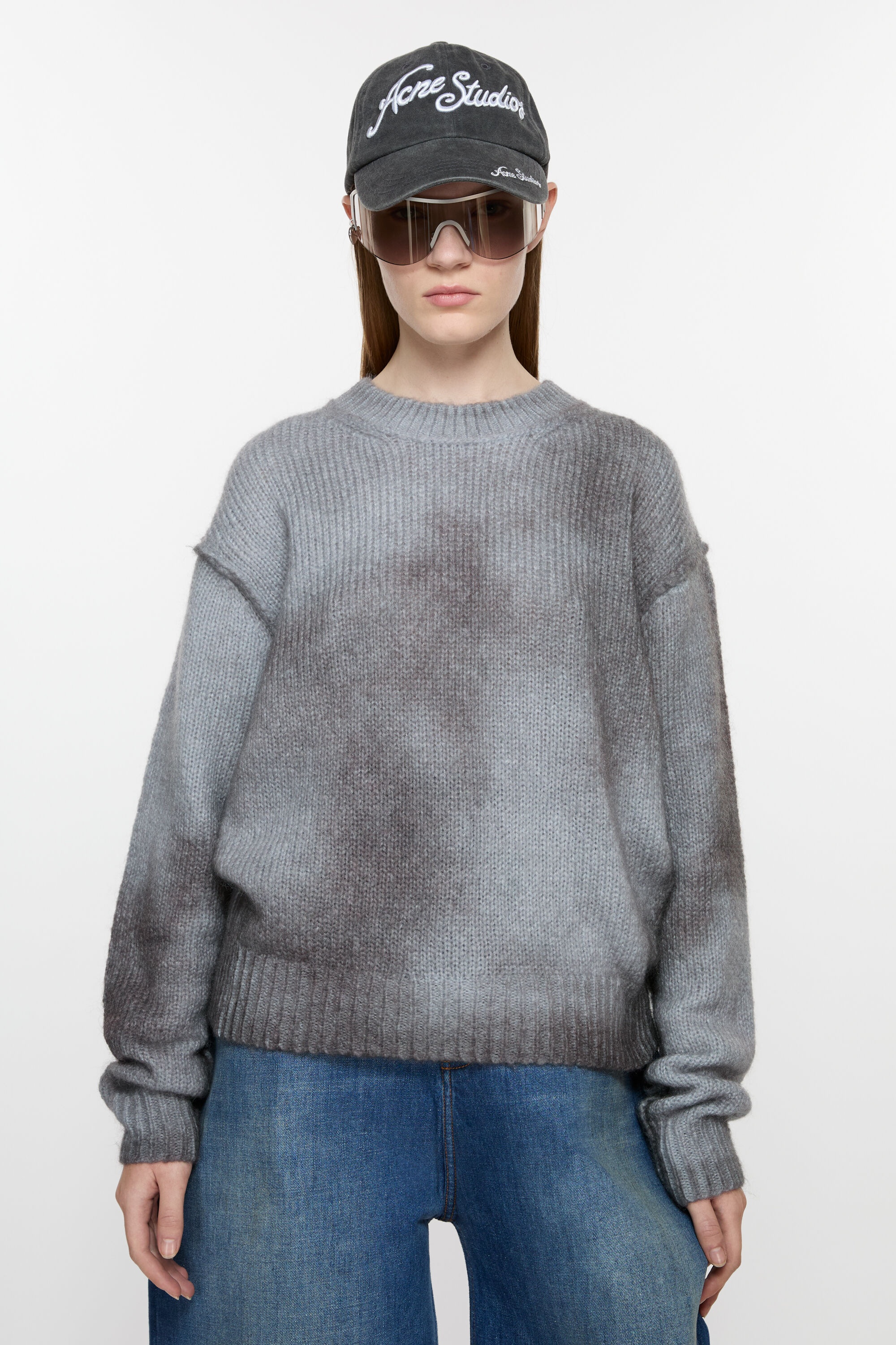 Sprayed knit jumper - Anthracite grey - 2