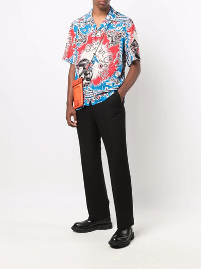 Paul Smith cowboy graphic-print shortsleeved shirt outlook